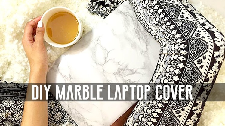 DIY Marble Laptop Cover | HEARTLICIA