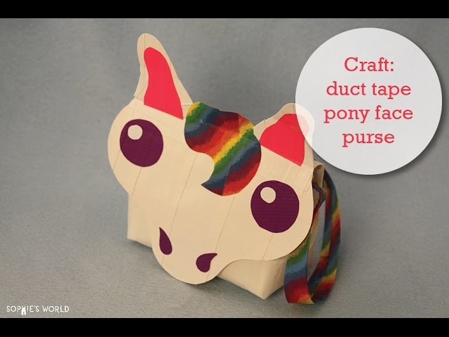 Duct Tape Rainbow Pony Purse|Sophie's World