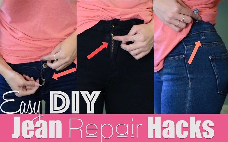 Easy DIY Jean Repair Hacks | How To Revive Your Jeans! | Robeson Design