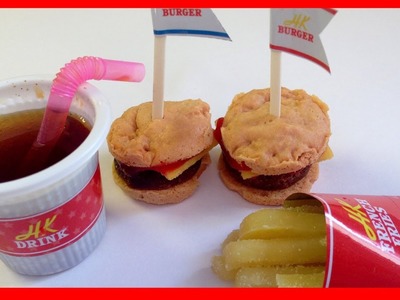 Happy Kitchen DIY Mini Hamburger and Fries Kit! - Popin' Cookin'