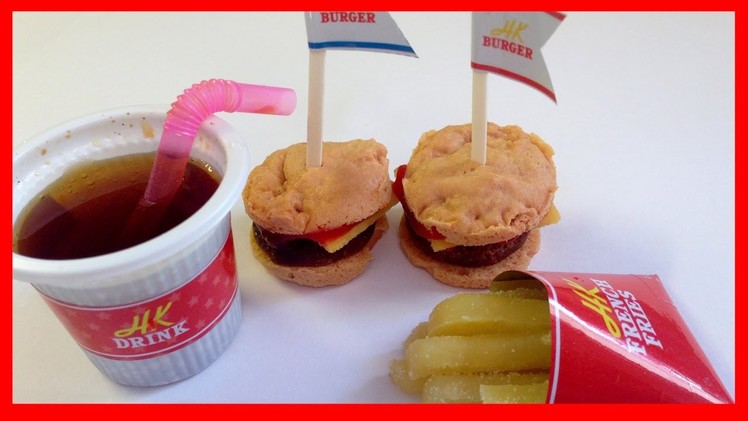 Happy Kitchen DIY Mini Hamburger and Fries Kit! - Popin' Cookin'