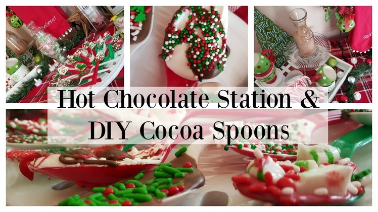 How To: Hot Chocolate Station & DIY: Cocoa Spoons