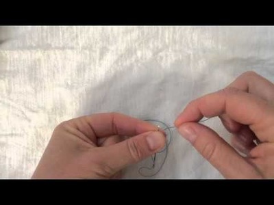 How to tie a knot for hand sewing