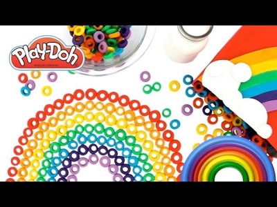 Learn Colors of the Rainbow with Play Doh Froot Loops Learning Colours