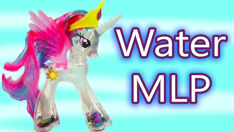 MLP Water Glitter Princess Celestia Rainbow Shimmer My Little Pony Review Cookieswirlc