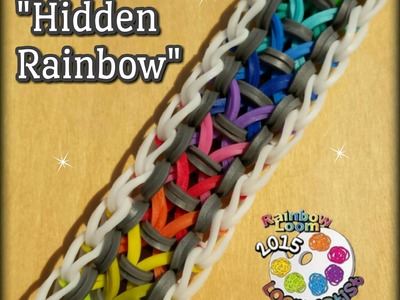 New "Hidden Rainbow" Rainbow Loom Bracelet.How To