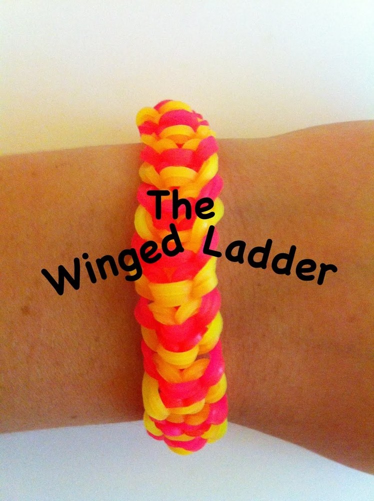 NEW Winged Ladder rainbow loom bracelet