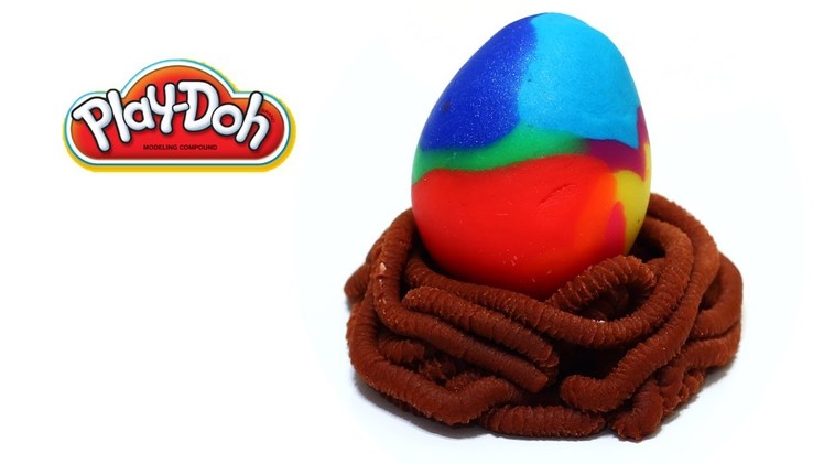Play-Doh Giant Rainbow Easter Egg Suprise Eggs Dinosaur Egg Dragon Egg Egg Hunt Easy