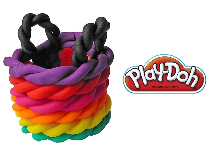 Play Doh Rainbow Basket