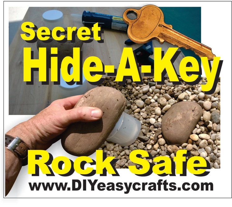 Secret Hide a Key Rock Safe Easy DIY How to Make
