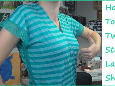 Sewing Nerd! - Tutorial: Two Strip Shirt with Lace Sides!
