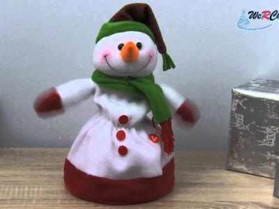 30 cm Novelty Dancing Waving and Singing Christmas Snowman Hat, Multi-Colour B012WBK6EY