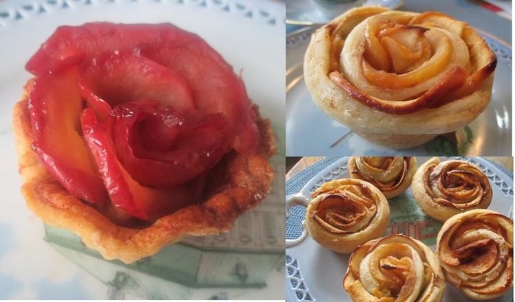 Apple Rose Tart - DIY Two Easy Ways To Make Baked Apple Rose Tarts - ÆBLE ROSE TÆRTER