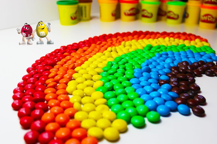 Colors of Rainbow with 1000 Thousand M&M's