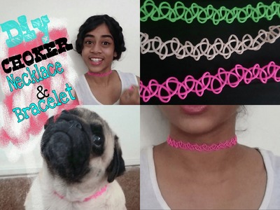 DIY Choker Necklace & Bracelet | Quick and Easy