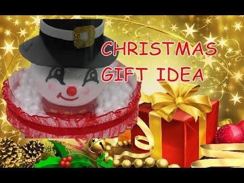 DIY Crafts: Christmas Gift Ideas - Snowman in Plastic Bottle Recycled Bottles Crafts