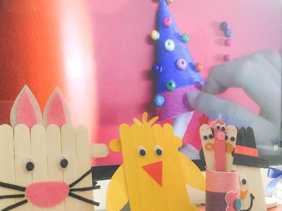 DIY - Easy Make Popsicle Stick Easter Bunny - Craft Ideas For Kids