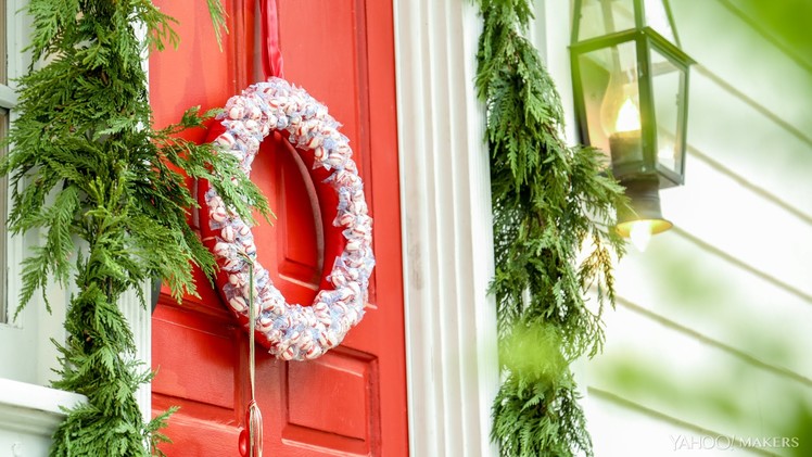 DIY Edible Peppermint Wreath is Like a Breath of Fresh Air This Christmas