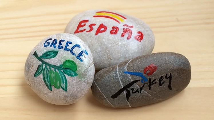 Gifts from the sea, PAINTED PEBBLES, easy DIY