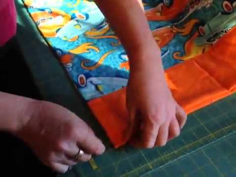 How to make a easy pillow case  rolled method DIY sewing #diy #sew #howto