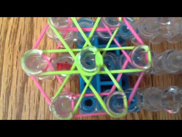 How to make a rainbow loom flower charm