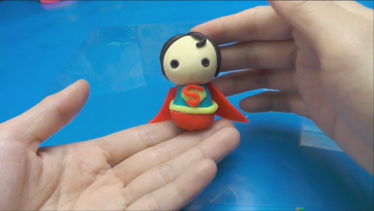 How to Make Superman Doll with Play-Doh  - DIY Playdough