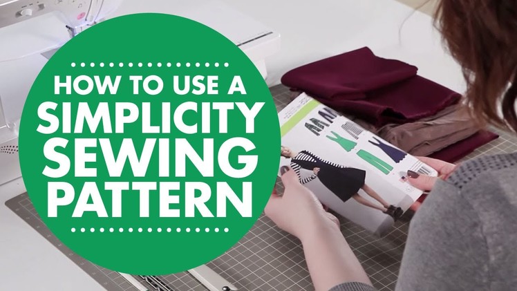 How to use a Simplicity Sewing Pattern