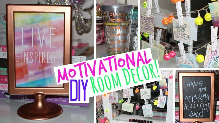 Motivational DIY Room Decor & Tumbler Cup!