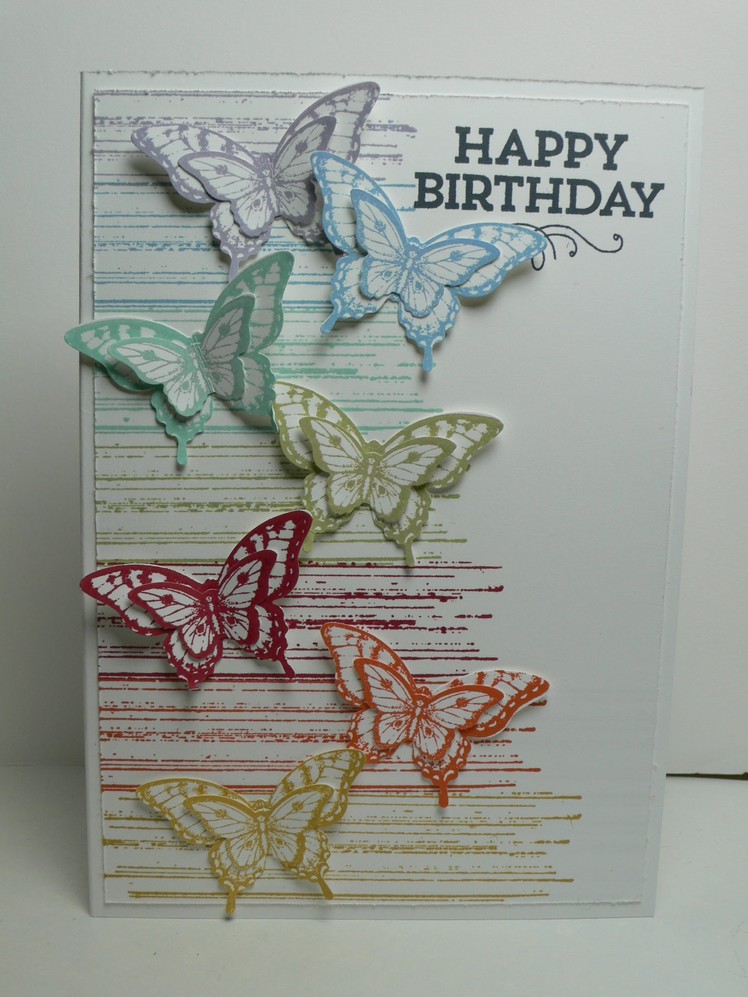 Ophelia Crafts Rainbow Colour Birthday Card