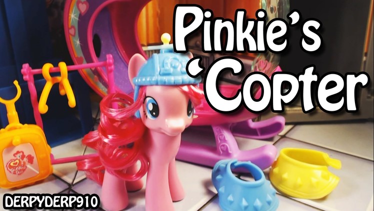 Power Ponies Episode 2:  My Little Pony Pinkie's Rainbow Helicopter Toy Review.Parody.Spoof