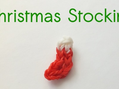 Rainbow Loom Christmas Stocking charm | Loom Bands Xmas Decorations
