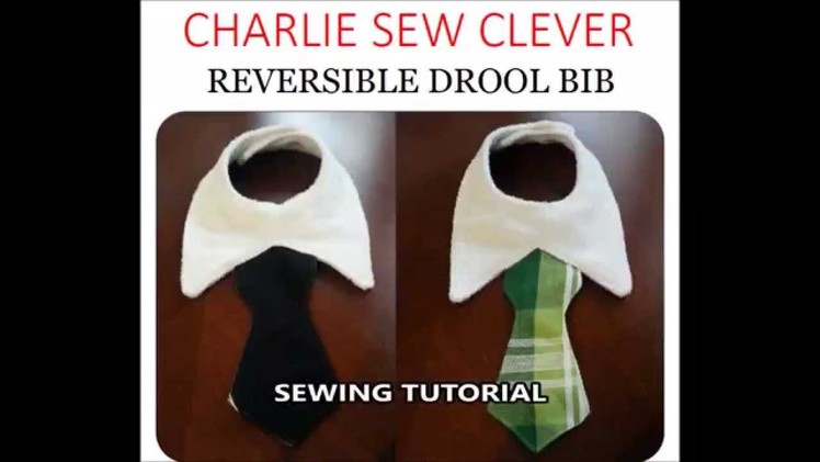 Reversible Necktie Drool Bib Sewing Tutorial