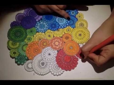 Secret Garden Coloring Book: Rainbow Flowers