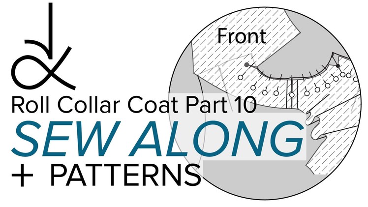 Sewing a Coat, A Sew Along. Part 10, Adding the Facings to Complete the Roll Collar