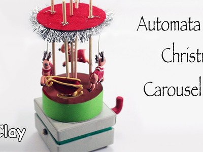 Automata Christmas Reindeer Carousel - Video collaboration with Francesca SugarArt