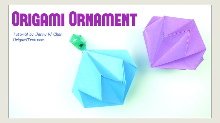 Christmas Crafts - Origami Diamond. Party Diamond Gemstone Ornament