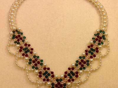 Christmas Party Necklace Tutorial