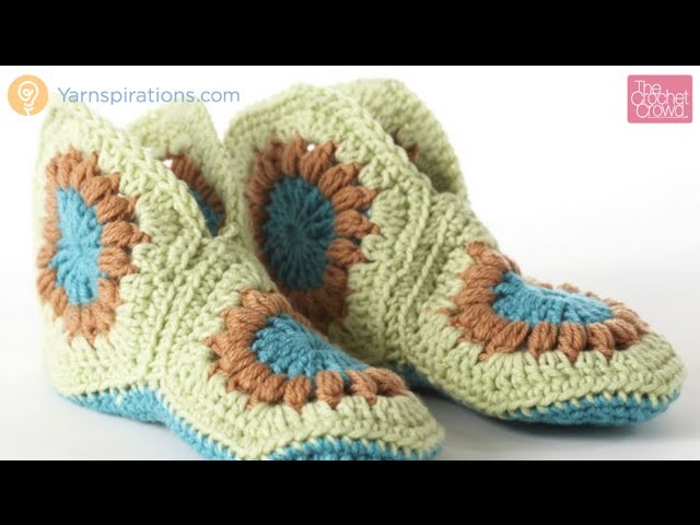 Crochet Granny Slippers Tutorial
