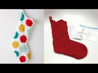 Crochet: Hexagon Christmas Stocking