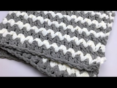 Crochet: Trendy Baby Blanket Tutorial
