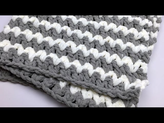 Crochet: Trendy Baby Blanket Tutorial