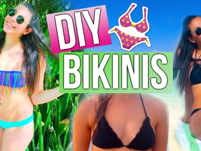 DIY Bikinis! Make Your Swimsuits Cute WITHOUT Sewing!