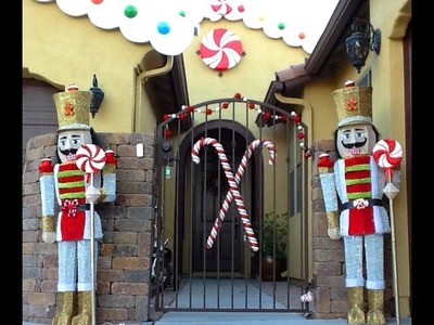 DIY : Convert toy soldiers into Gingerbread. Candyland christmas decorations theme