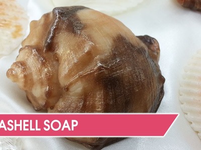 DIY: Making seashell soap at home. Custom silicone mold.