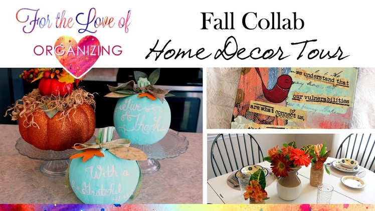 Fall Home Decor Tour and DIY Painted Pumpkins