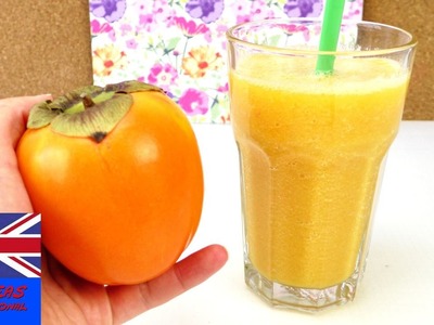 Healthy Smoothie Recipe – DIY sports drinks – From Asian Persimmon – Loads of Carotene