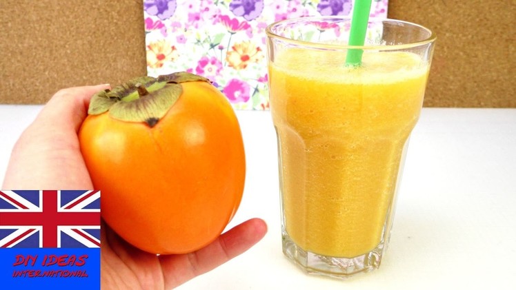 Healthy Smoothie Recipe – DIY sports drinks – From Asian Persimmon – Loads of Carotene