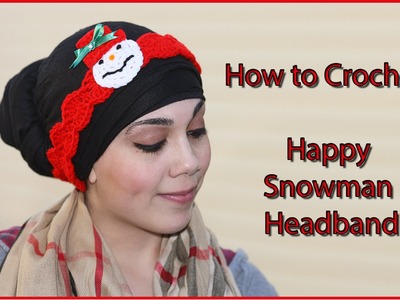 How to Crochet Happy Snowman Headband