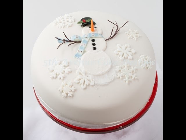 How To Decorate A DIY Snowman Cake