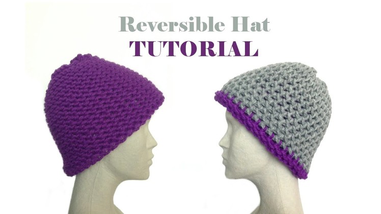 How to Loom Knit a Reversible Hat (DIY Tutorial)